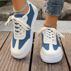 Capri Denim Low-Top Sneaker - Off White - denim sneakers - Hendlys - Image 3