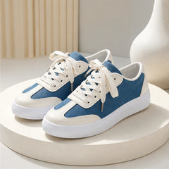 Capri Denim Low-Top Sneaker - Off White - Sneakers - Hendlys - Image 1