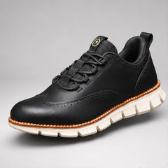 Carrington Brogue Sneaker - Charcoal - Sneakers - Hendlys - Image 1