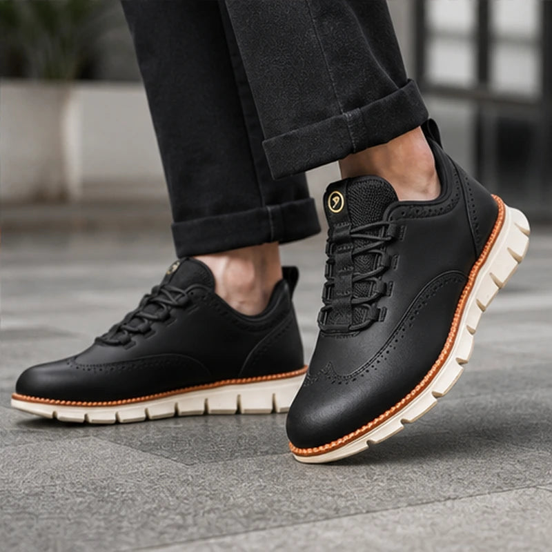 Carrington Brogue Sneaker - Charcoal - brogue sneaker - Hendlys - Image 4
