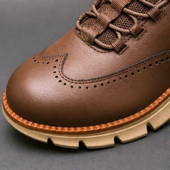 Carrington Brogue Sneaker - Espresso Brown - wingtip sneaker - Hendlys - Image 3