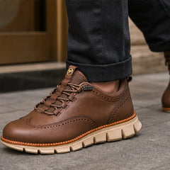 Carrington Brogue Sneaker - Espresso Brown - brogue sneaker - Hendlys - Image 4