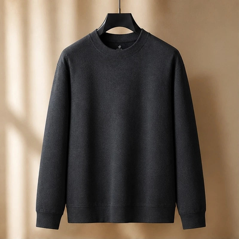 Caulfield Relaxed-Fit Crew Neck Sweater - Black - Clothing > Sweaters > Crew Neck Sweaters - Hendlys - Image 1