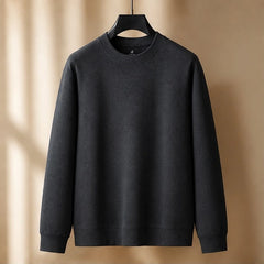 Caulfield Relaxed-Fit Crew Neck Sweater - Black - Clothing > Sweaters > Crew Neck Sweaters - Hendlys - Image 1