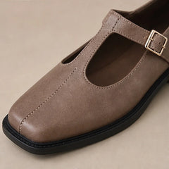Celeste Leather Mary Janes - Gray - mary jane shoes - Hendlys - Image 4