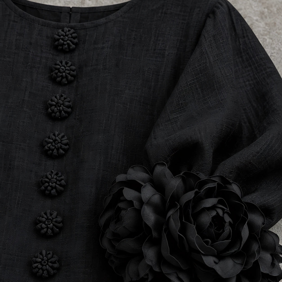 Clarissa Women's Ruffle Sleeve Mini Dress - Black (Almost sold out) - VDLONG - Hendlys - Image 4