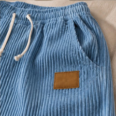 Copley Corduroy Jogger Pants - Blue - corduroy jogger pants - Hendlys - Image 3