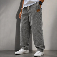 Copley Corduroy Jogger Pants - Gray - Clothing > Pants > Corduroy Jogger Pants - Hendlys - Image 1
