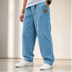 Copley Corduroy Jogger Pants - Blue - Clothing > Pants > Corduroy Jogger Pants - Hendlys - Image 1