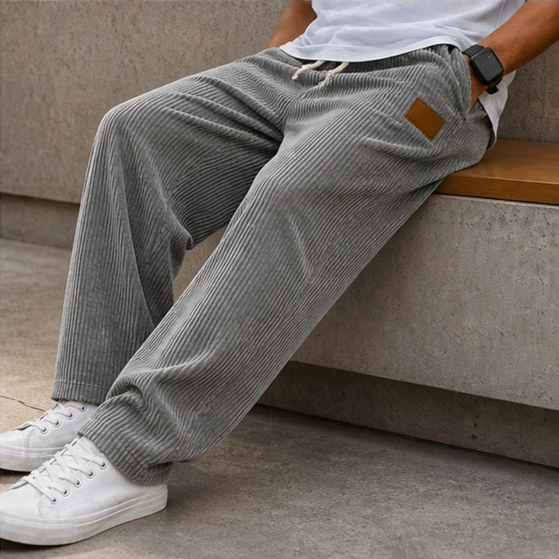 Copley Corduroy Jogger Pants - Gray - Clothing > Pants > Corduroy Jogger Pants - Hendlys - Image 2