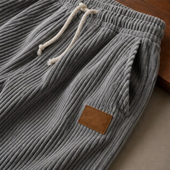 Copley Corduroy Jogger Pants - Gray - corduroy jogger pants - Hendlys - Image 3