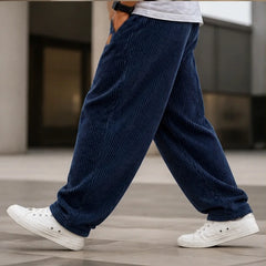 Copley Corduroy Jogger Pants - Dark Blue - Clothing > Pants > Corduroy Jogger Pants - Hendlys - Image 2