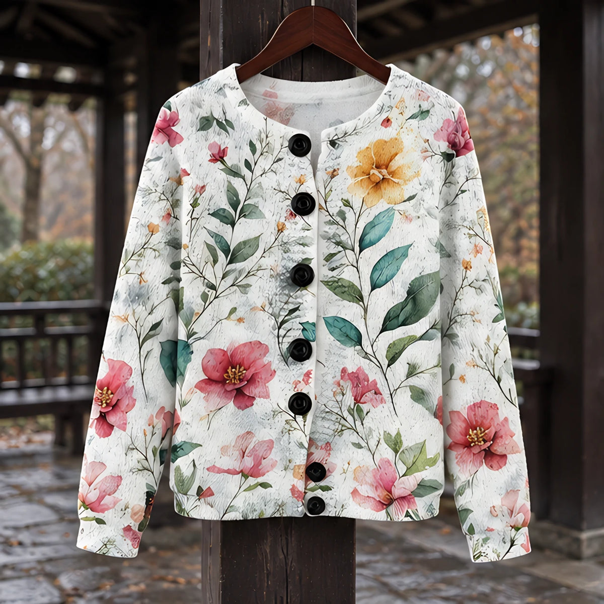 Coraline Women's Button Down Cardigan - C - ai-processed - Hendlys - Image 3
