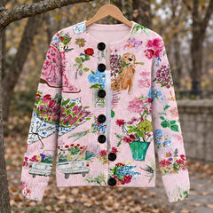 Coraline Women's Button Down Cardigan - A - ai-processed - Hendlys - Image 3
