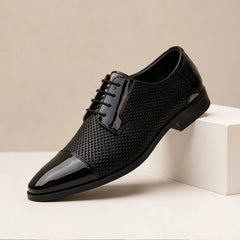Corvelle Polished Oxford Dress Shoes - Black - Men's Footwear > Oxford Dress Shoes - Hendlys - Image 3