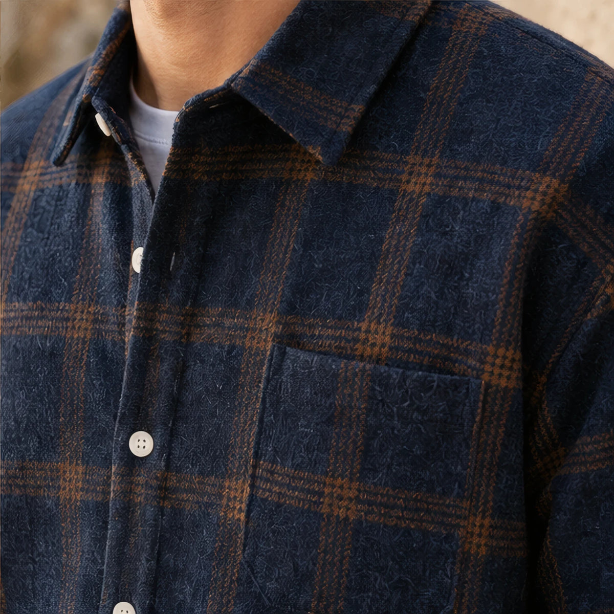 Cromwell Check Shirt - Blue - Product Type: Shirts - Hendlys - Image 4