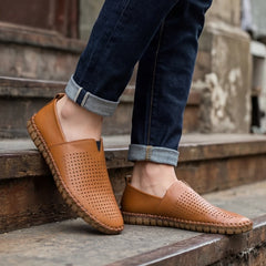 Sartoria Italia Loafers - Brown - cushioned footbed - Hendlys - Image 6