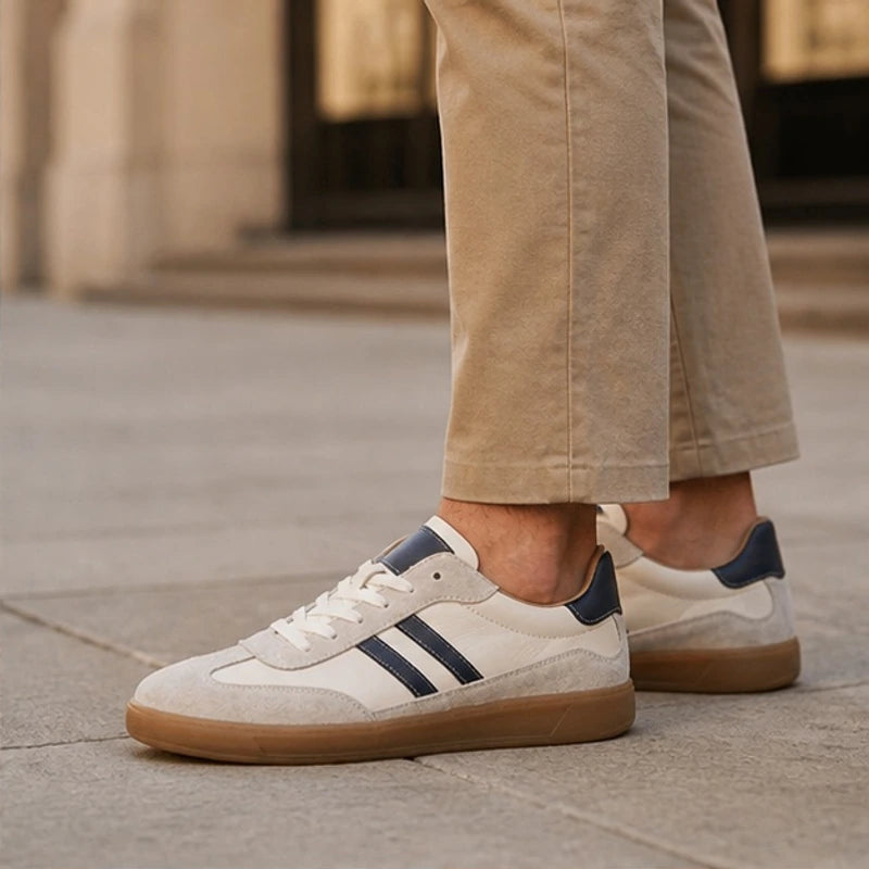 Dario Low-Top Sneakers - White - Men's Footwear > Sneakers - Hendlys - Image 1