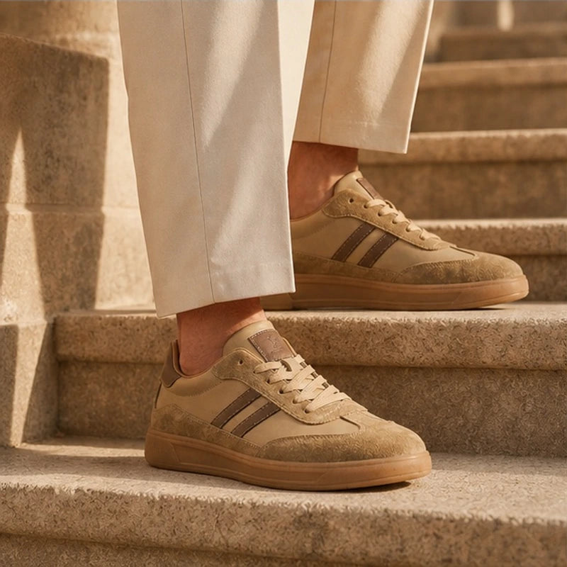 Dario Low-Top Sneakers - Brown - Men's Footwear > Sneakers - Hendlys - Image 1