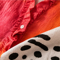 Delia Oversized Shirt - Orange Pink Multi - Product Type: Shirts - Hendlys - Image 4