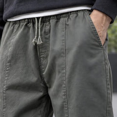 Devereux Men's Cuffed Tapered Jogger Pants - Olive - men's clothing - Hendlys - Image 4