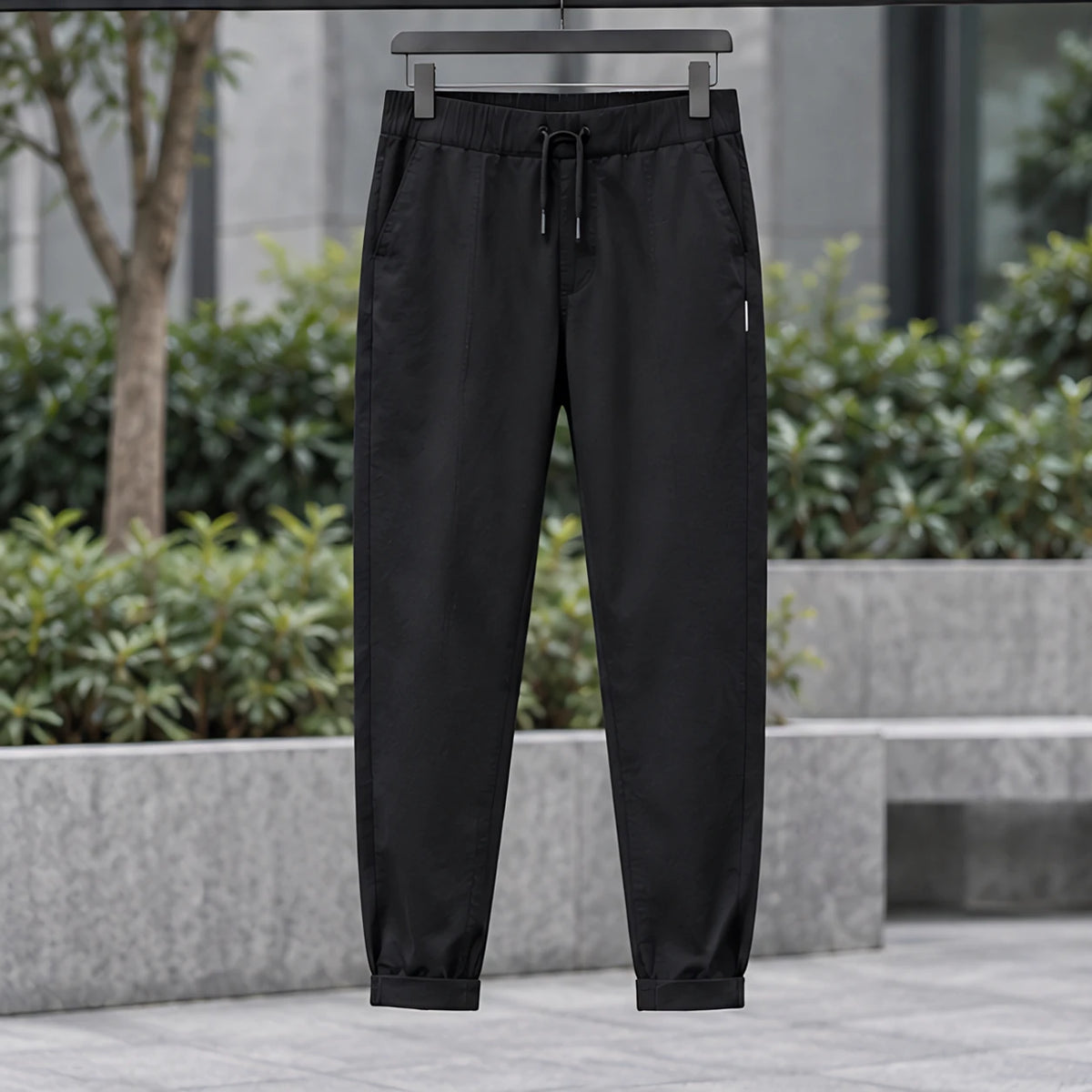 Devereux Men's Cuffed Tapered Jogger Pants - Black - male - Hendlys - Image 3