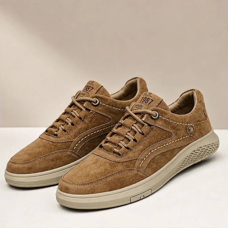 Dunmore 87's Suede Sneakers - Brown - apparel - Hendlys - Image 2