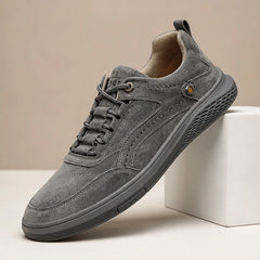 Dunmore 87's Suede Sneakers - Grey - Footwear > Sneakers > Casual Sneakers - Hendlys - Image 1
