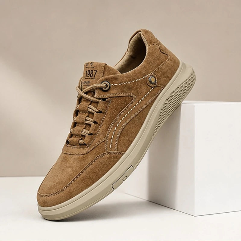Dunmore 87's Suede Sneakers - Brown - Footwear > Sneakers > Casual Sneakers - Hendlys - Image 1