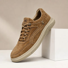 Dunmore 87's Suede Sneakers - Brown - Footwear > Sneakers > Casual Sneakers - Hendlys - Image 1