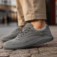 Dunmore 87's Suede Sneakers - Grey - Sneakers - Hendlys - Image 3