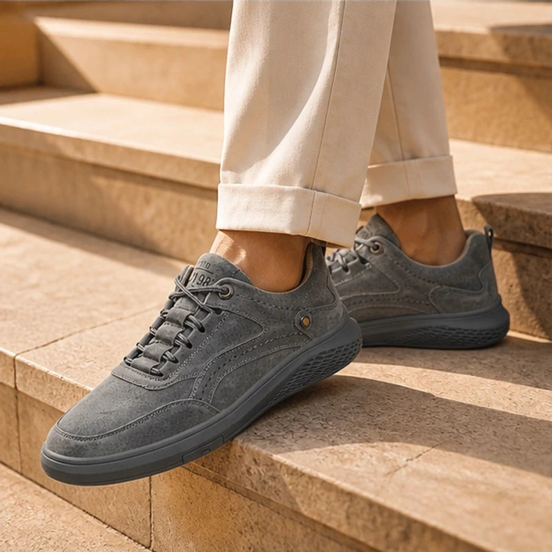 Dunmore 87's Suede Sneakers - Grey - Footwear > Sneakers > Casual Sneakers - Hendlys - Image 4