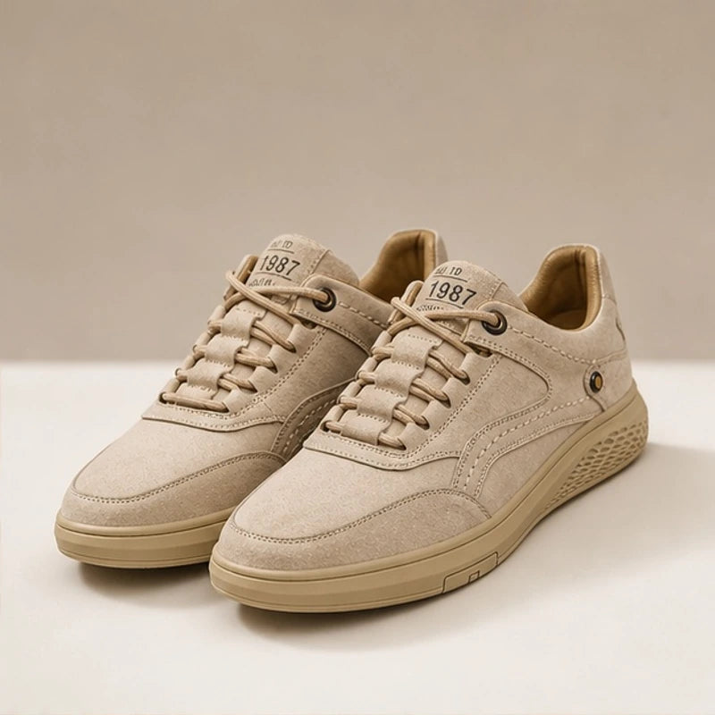 Dunmore 87's Suede Sneakers - Sand - apparel - Hendlys - Image 2