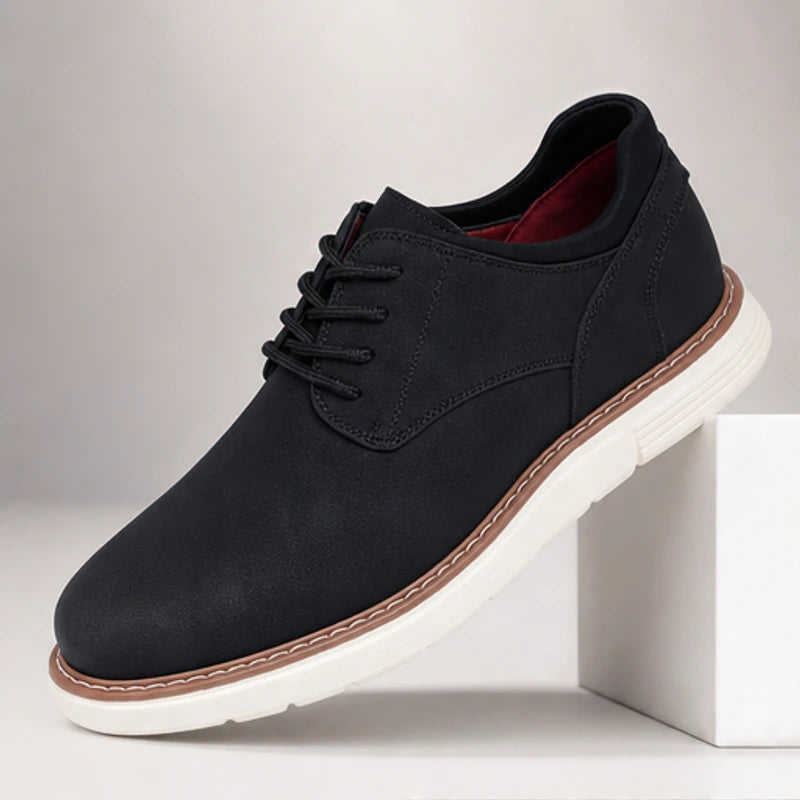 Brookfield Soft-Sole Derby Shoe - Charcoal - Shoes - Hendlys - Image 1