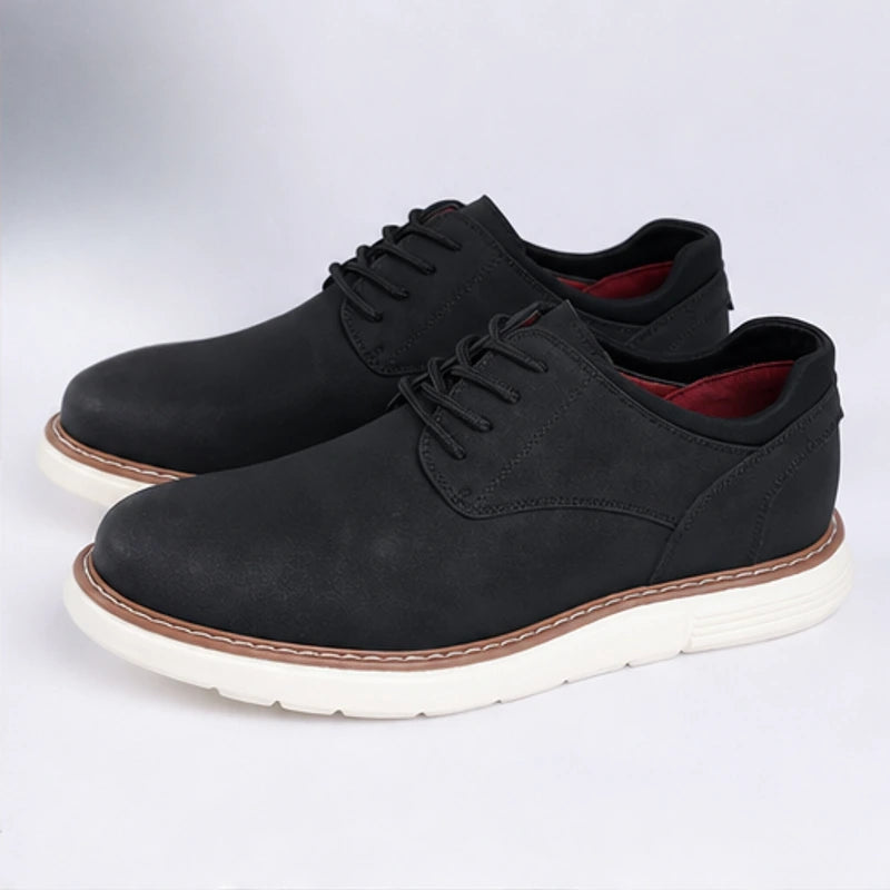 Brookfield Soft-Sole Derby Shoe - Charcoal - men's shoes - Hendlys - Image 2