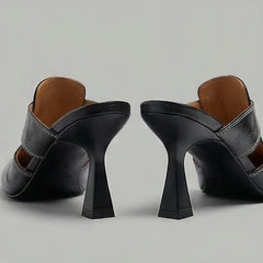 Myla Genuine Leather Pointed Toe Heels