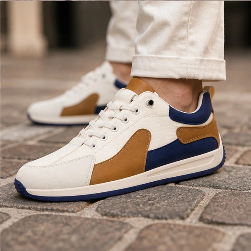 Eldridge Leather Sneakers - Navy - mens sneakers - Hendlys - Image 2