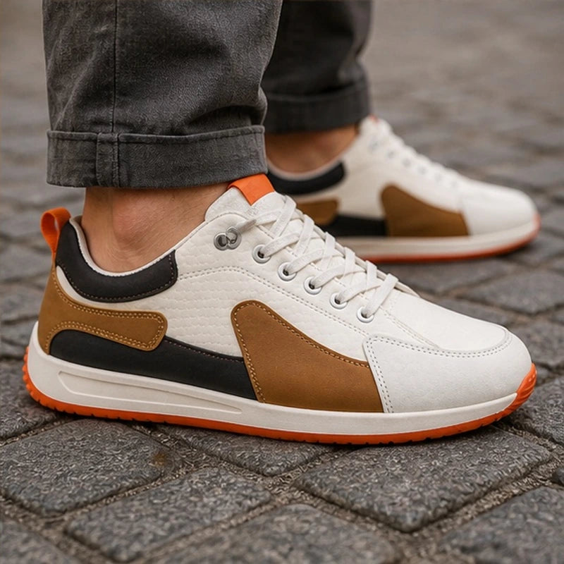 Eldridge Leather Sneakers - Brown - Sneakers - Hendlys - Image 1