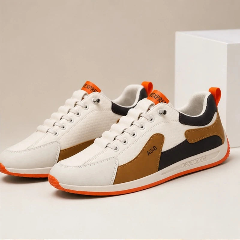 Eldridge Leather Sneakers - Brown - leather sneakers - Hendlys - Image 3