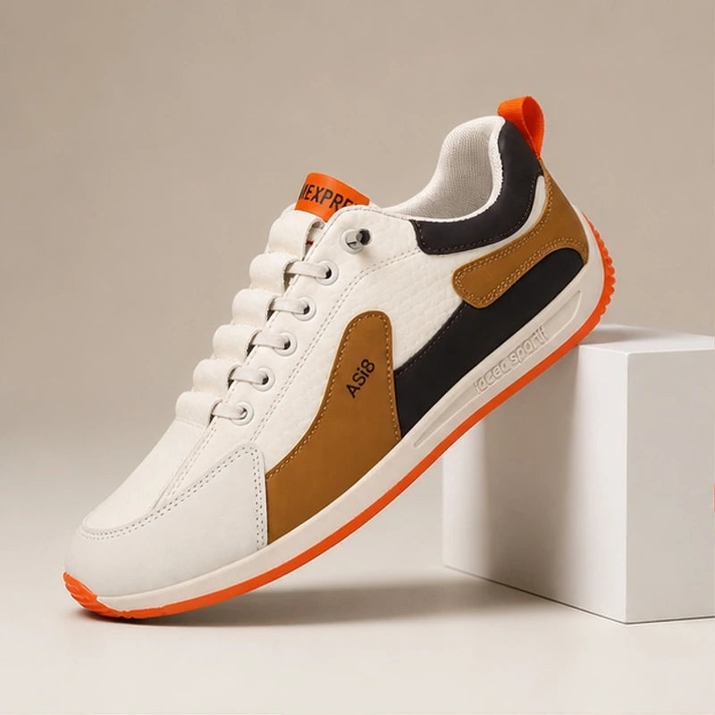 Eldridge Leather Sneakers - Brown - genuine leather - Hendlys - Image 4