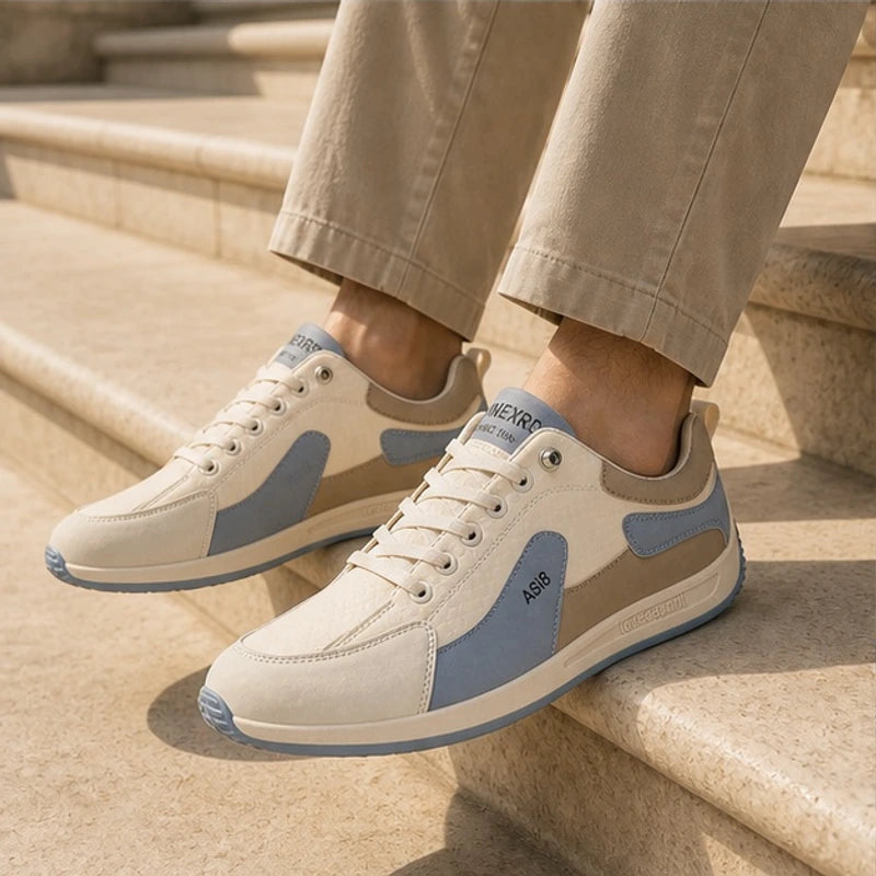 Eldridge Leather Sneakers - Blue - mens sneakers - Hendlys - Image 2