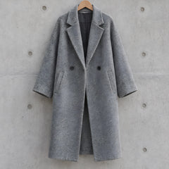 Eliane Women's Longline Wool-Blend Coat - Gray - female - Hendlys - Image 3