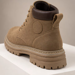 Elin Women's Lug-Sole Lace-Up Boots - Brown - Footwear Style: Boots - Hendlys - Image 4