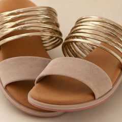 Elowen Orthopedic Open Toe Sandals - Khaki - open toe - Hendlys - Image 4