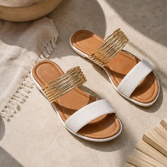 Elowen Orthopedic Open Toe Sandals - White - orthopedic sandals - Hendlys - Image 3