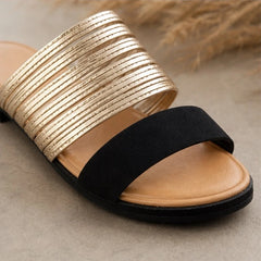 Elowen Orthopedic Open Toe Sandals - Black - open toe - Hendlys - Image 4