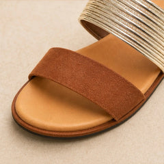Elowen Orthopedic Open Toe Sandals - Brown - open toe - Hendlys - Image 4