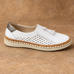 Elowen Women's Orthopedic Slip-On Shoes - White - Footwear > Orthopedic Slip-On Shoes - Hendlys - Image 3