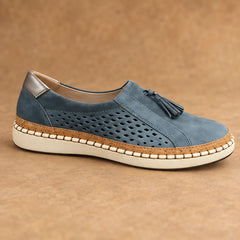 Elowen Women's Orthopedic Slip-On Shoes - Navy - Footwear > Orthopedic Slip-On Shoes - Hendlys - Image 3