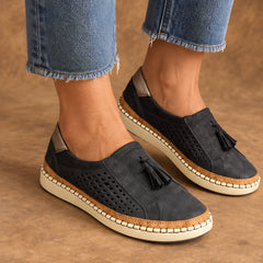 Elowen Women's Orthopedic Slip-On Shoes - Black - Footwear > Orthopedic Slip-On Shoes - Hendlys - Image 1